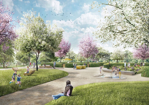 LGS 2026 - Gartenperspektive im Bürgerpark -  Copyright Planorama