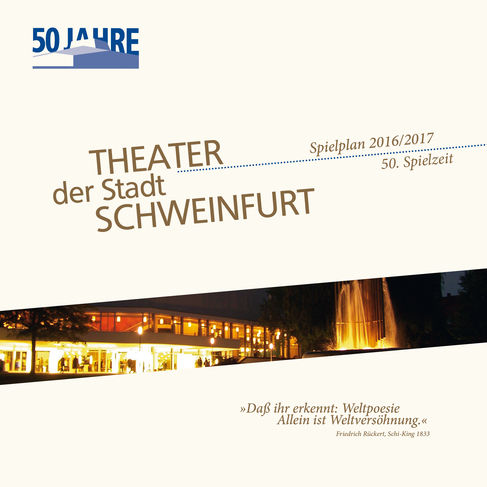 Theater 2016-2017 - Spielplan Umschlag